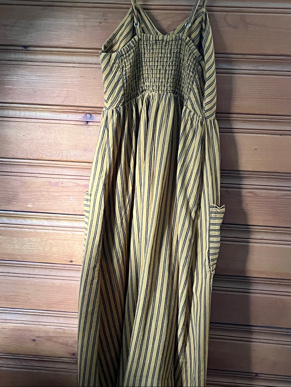 Japna Mustard Yellow Striped Sundress - Picture 7 of 11